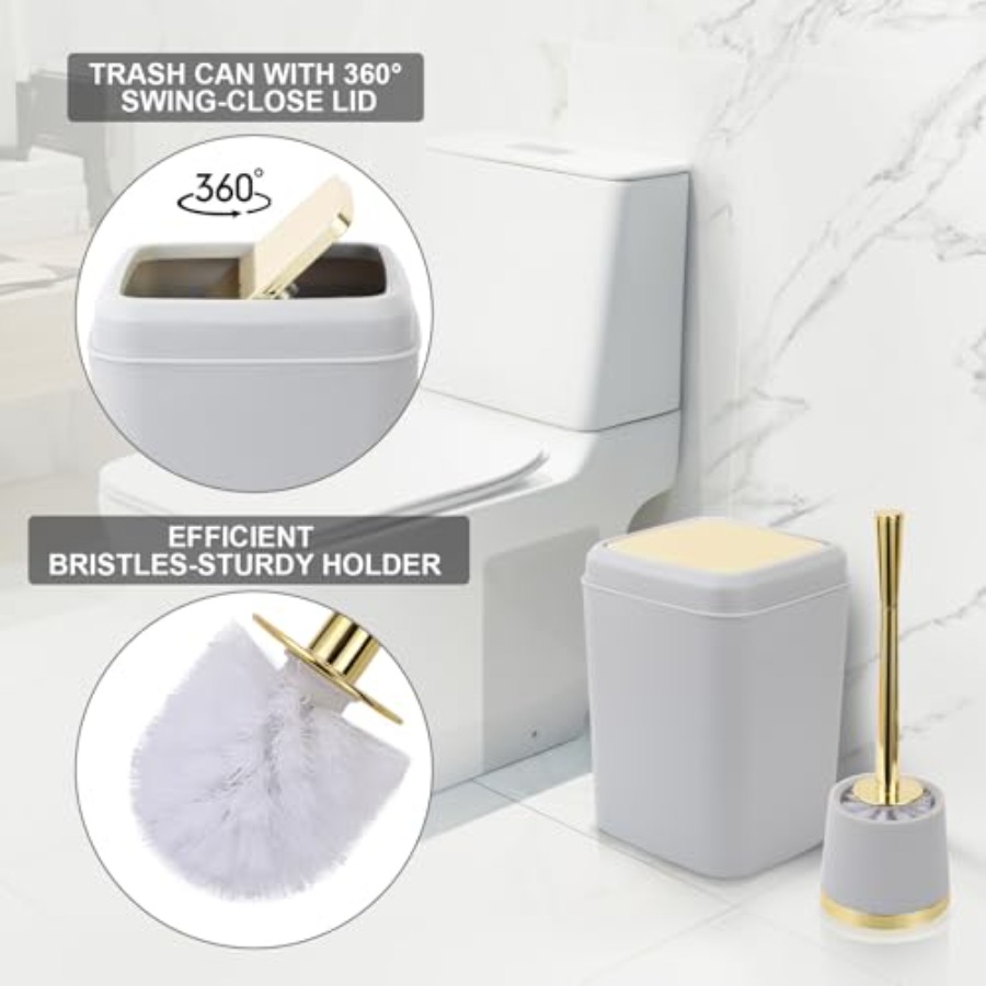 and Gold Accessories - 10 Pcs  - Dish Brush Bamboo avis et prix