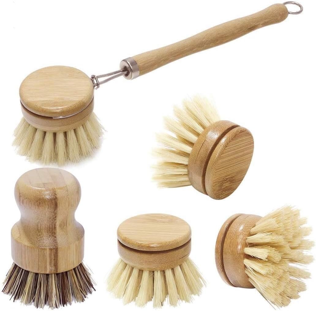 Bamboo Dish Scrub Brushes, Kit - Dish Brush Bamboo avis et prix