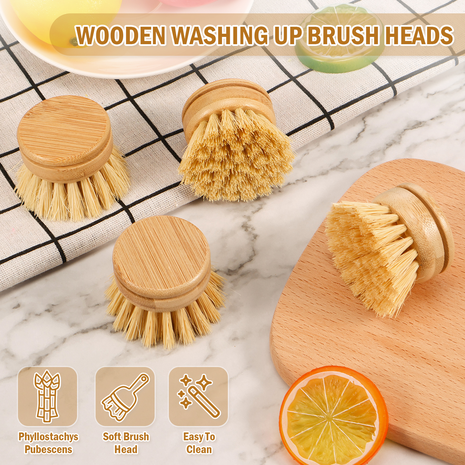 Kitchen Dish Brush Natural Bam - Dish Brush Bamboo avis et prix