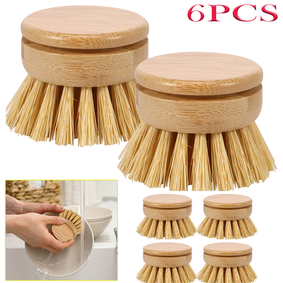 Kitchen Dish Brush Natural Bam - Dish Brush Bamboo avis et prix
