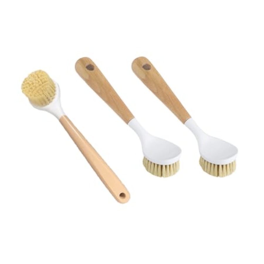 3 Pack Dish Brush Set with Bam - Dish Brush Bamboo avis et prix
