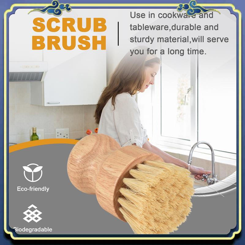 A56P-Bamboo Dish Brush 2Pcs Ba - Dish Brush Bamboo avis et prix