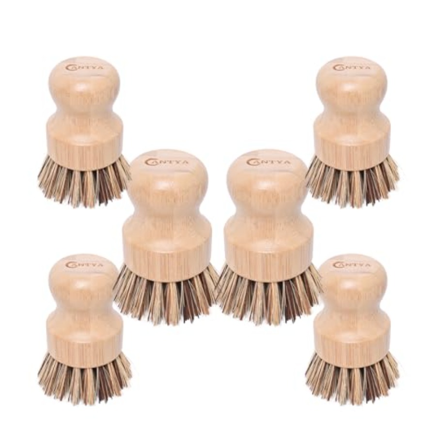 6 Packs Bamboo Dish Scrubber - - Dish Brush Bamboo avis et prix