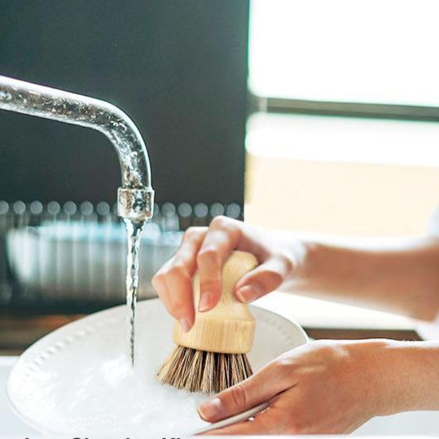 6 Packs Bamboo Dish Scrubber - - Dish Brush Bamboo avis et prix
