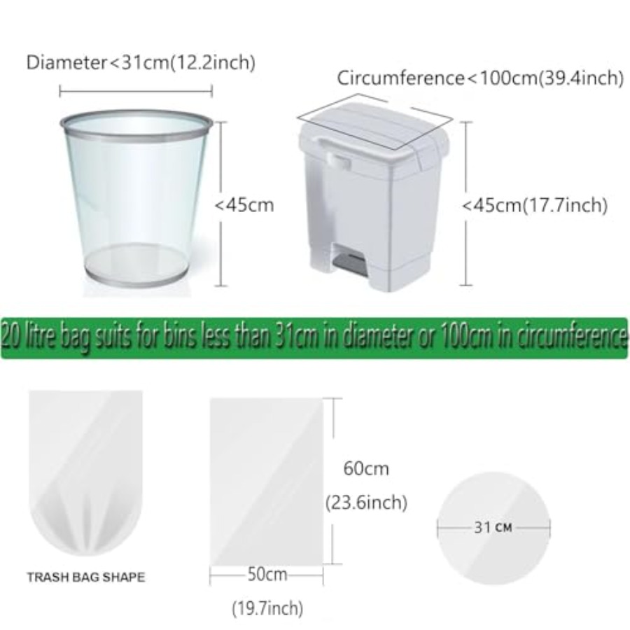 Small Garbage Bags 4 Gallon -  - Biodegradable Bin Liner avis et prix