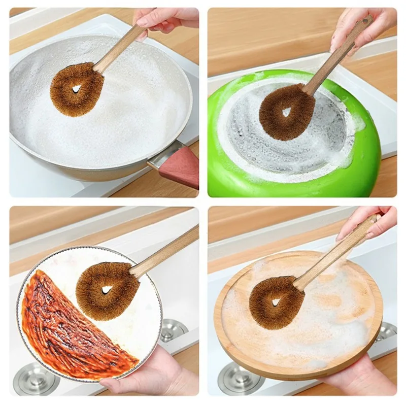 1Pc Eco Coconut Fiber Dish Bru - Dish Brush Bamboo avis et prix