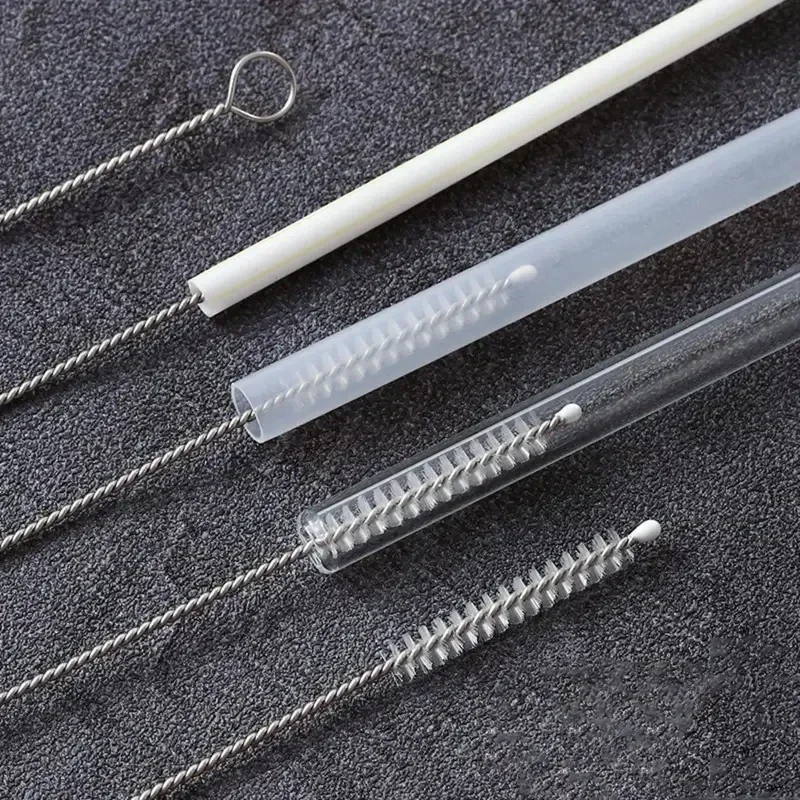 Drinking Straw Cleaning Brush  - Dish Brush Bamboo avis et prix