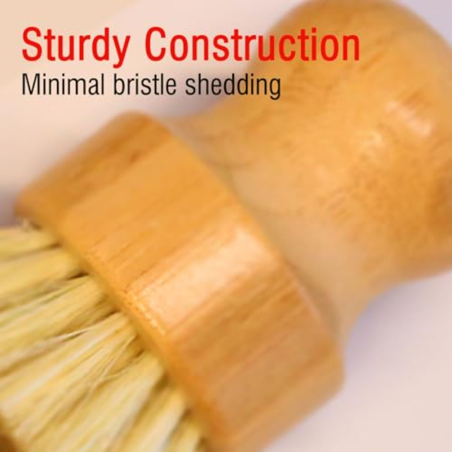 Bamboo Vegetable Brush Set, Na - Dish Brush Bamboo avis et prix