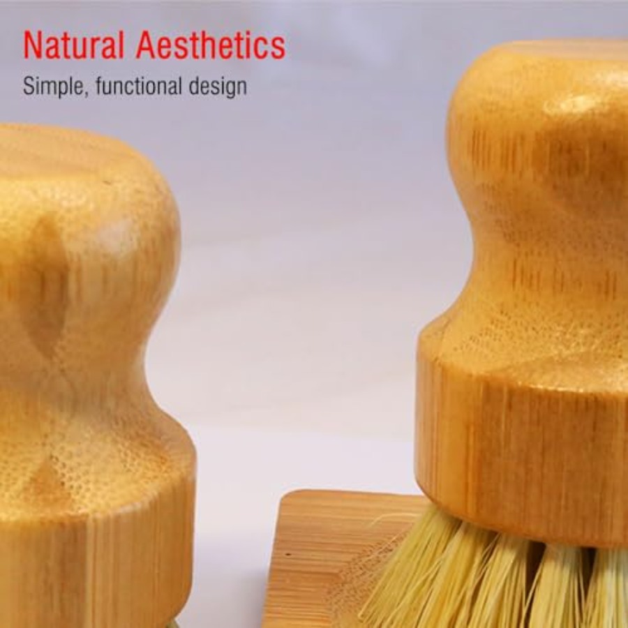 Bamboo Vegetable Brush Set, Na - Dish Brush Bamboo avis et prix