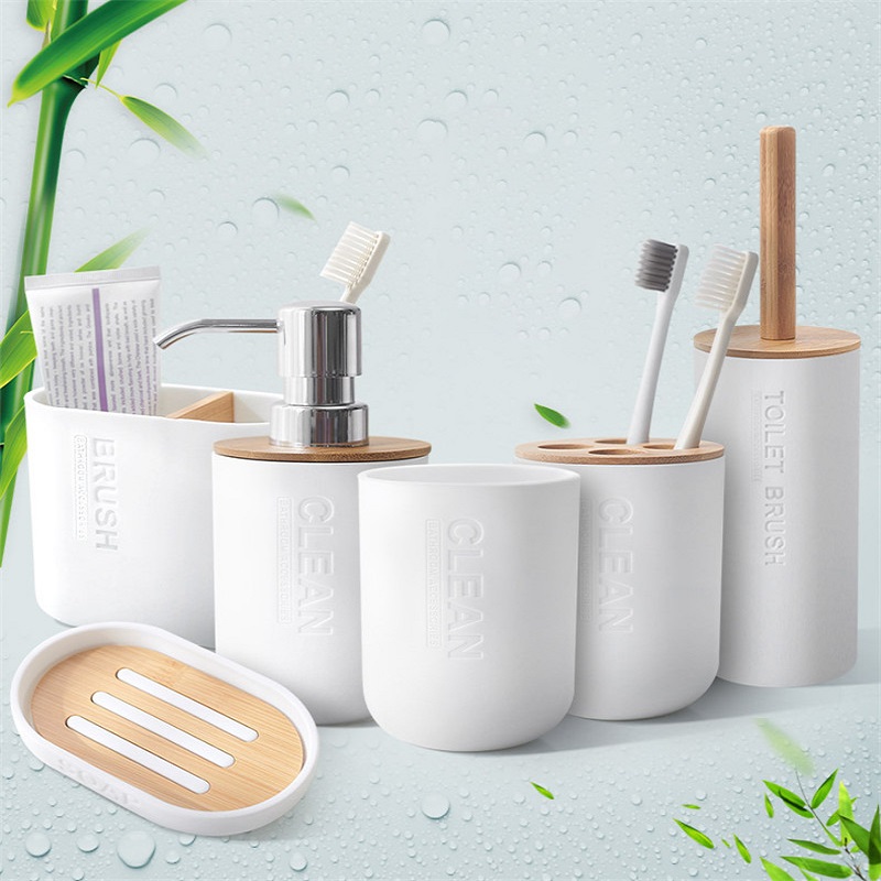 1pc Bathroom Accessories Soap  - Dish Brush Bamboo avis et prix